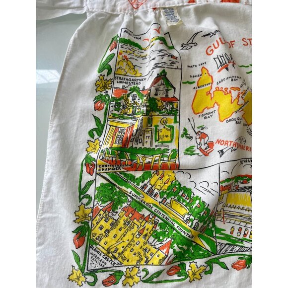 Vintage P.E.I. Kids Apron with Map and Landmarks, Cavendish Prince Edward Island - Picture 6 of 10